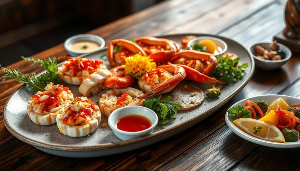 Crab Starters Plating