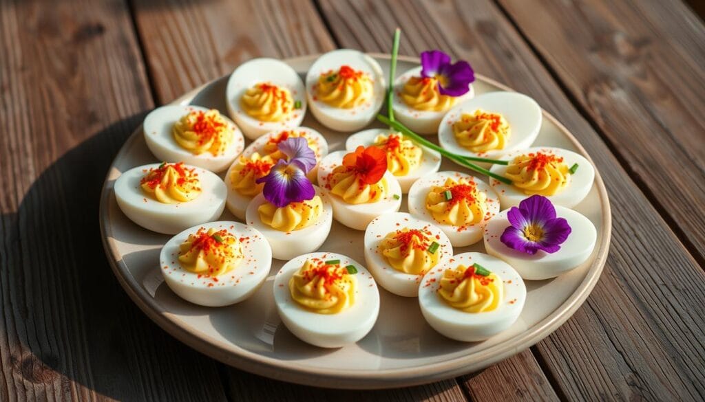 deviled eggs presentation