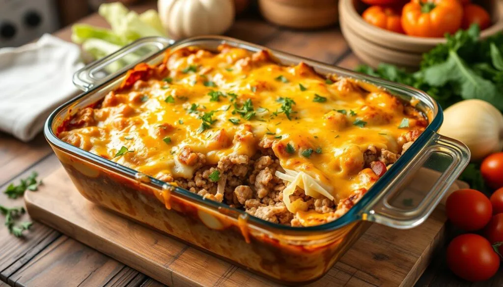 ground turkey cabbage casserole