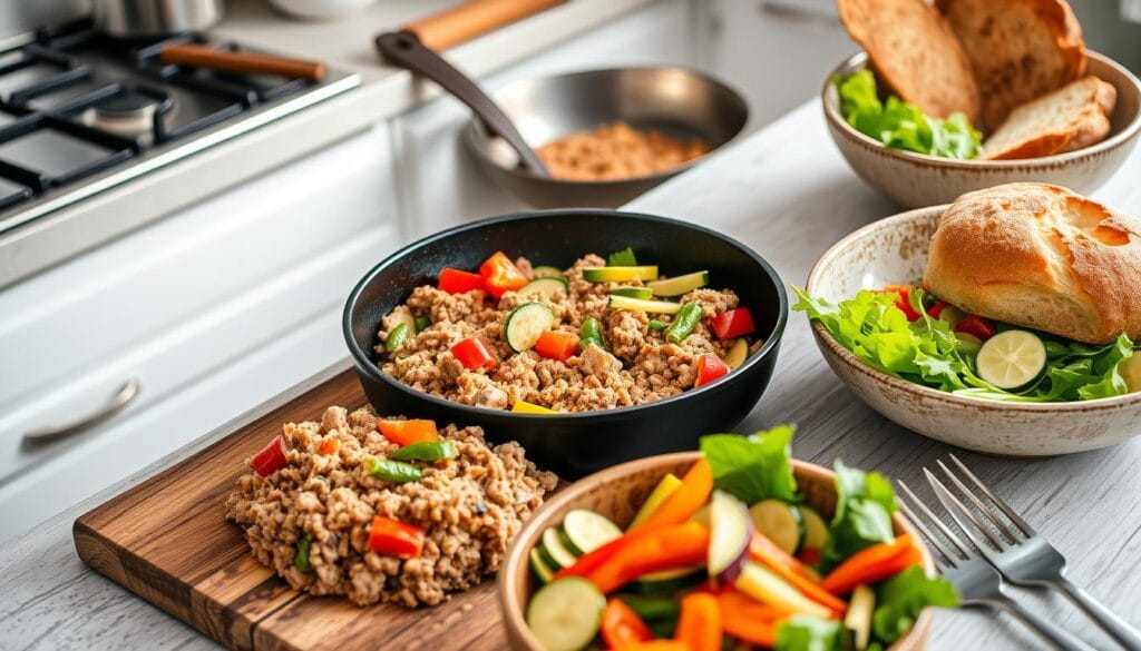 ground turkey dinner