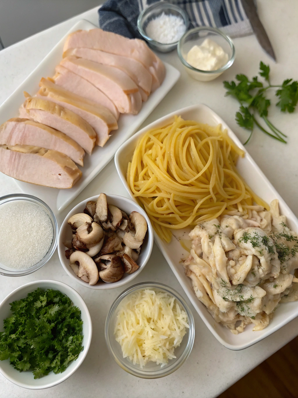Barefoot Contessa Turkey Tetrazzini Recipe ingredients