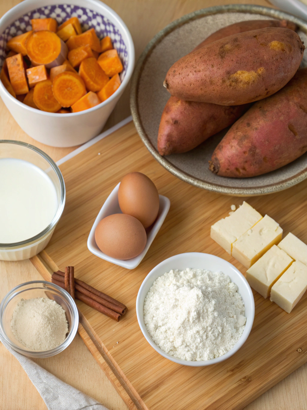 Sweet Potato Pancakes ingredients