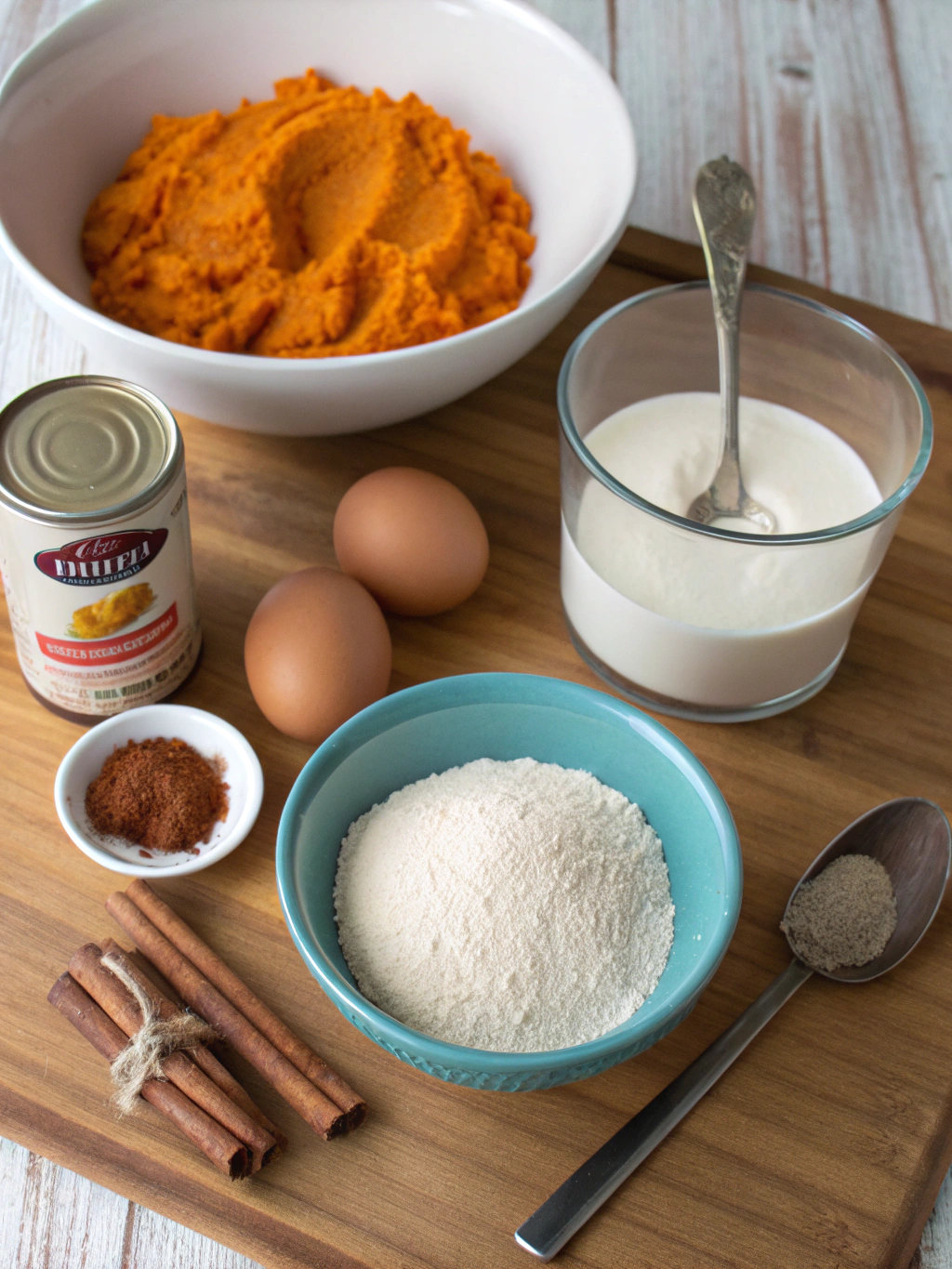 Pumpkin Pancakes ingredients