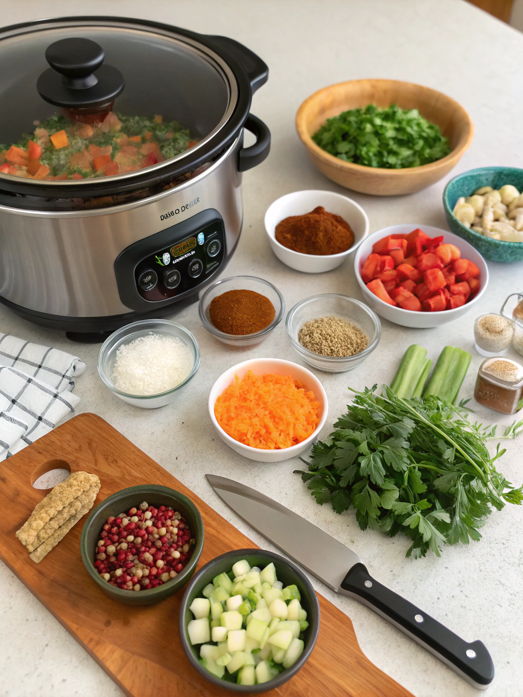 Vegan Crockpot Recipes preparing steps