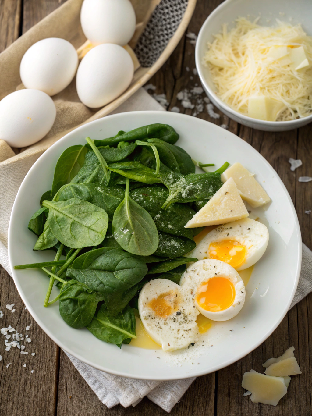 Eggs Florentine ingredients