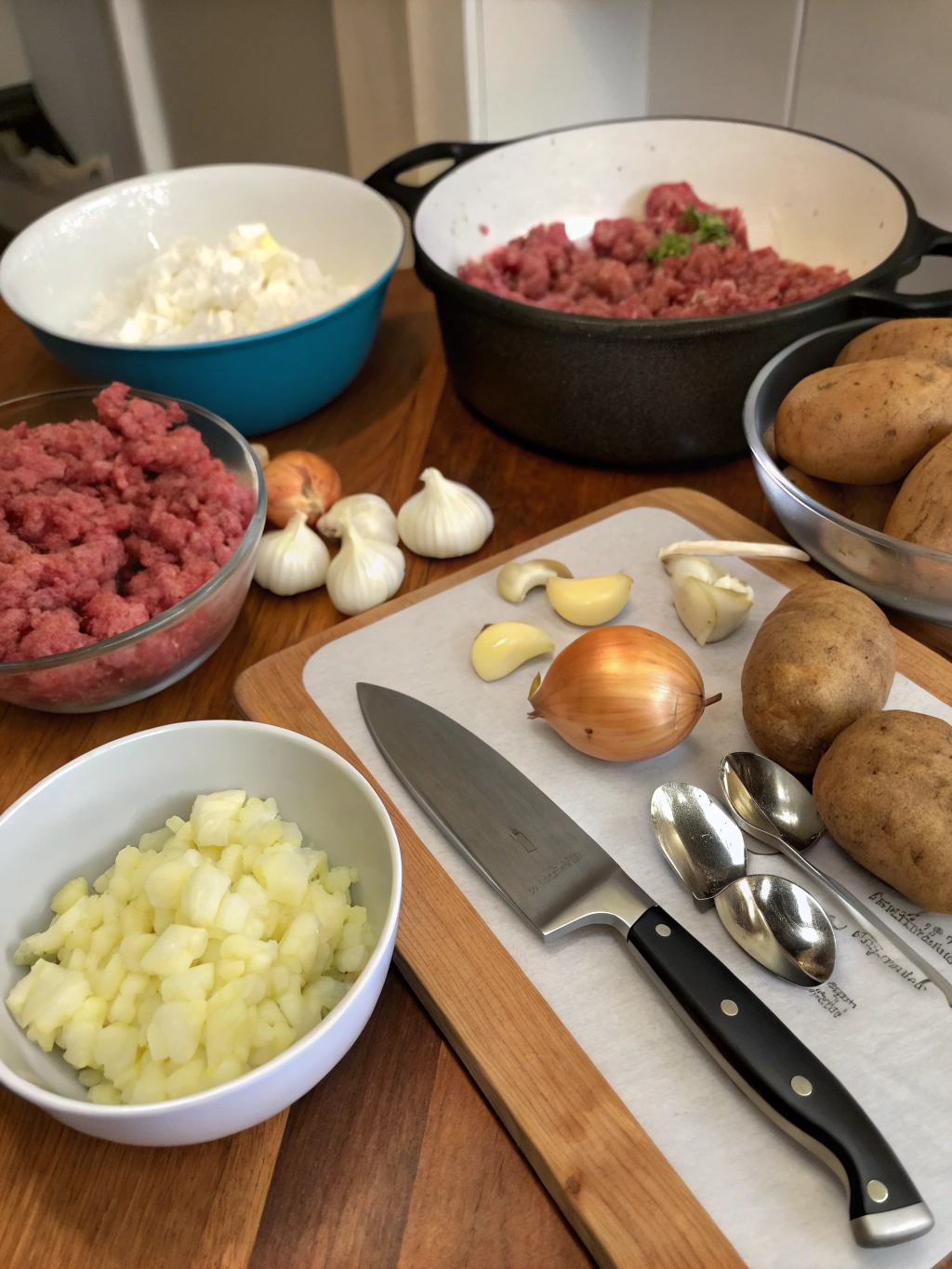 Ground Beef and Potato Recipes preparing steps