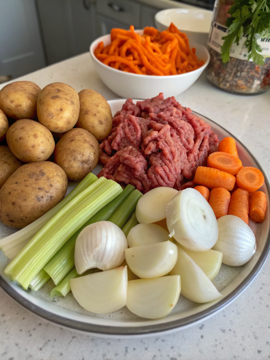 Ground Beef and Potato Recipes ingredients
