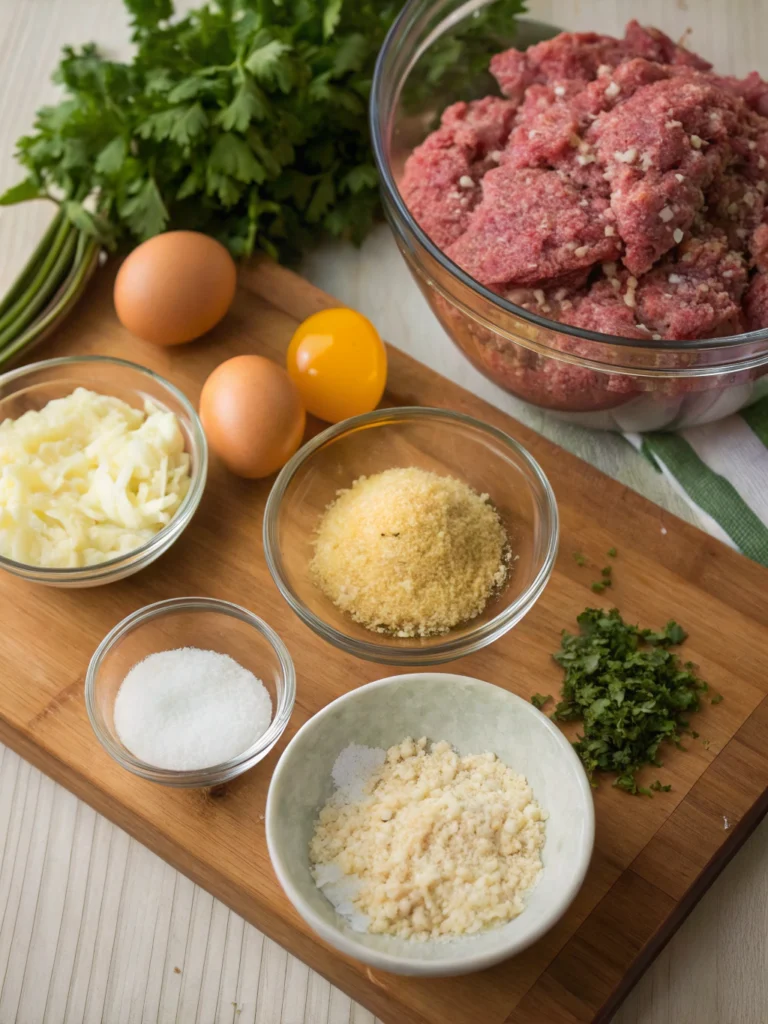 Breakfast Meatballs ingredients