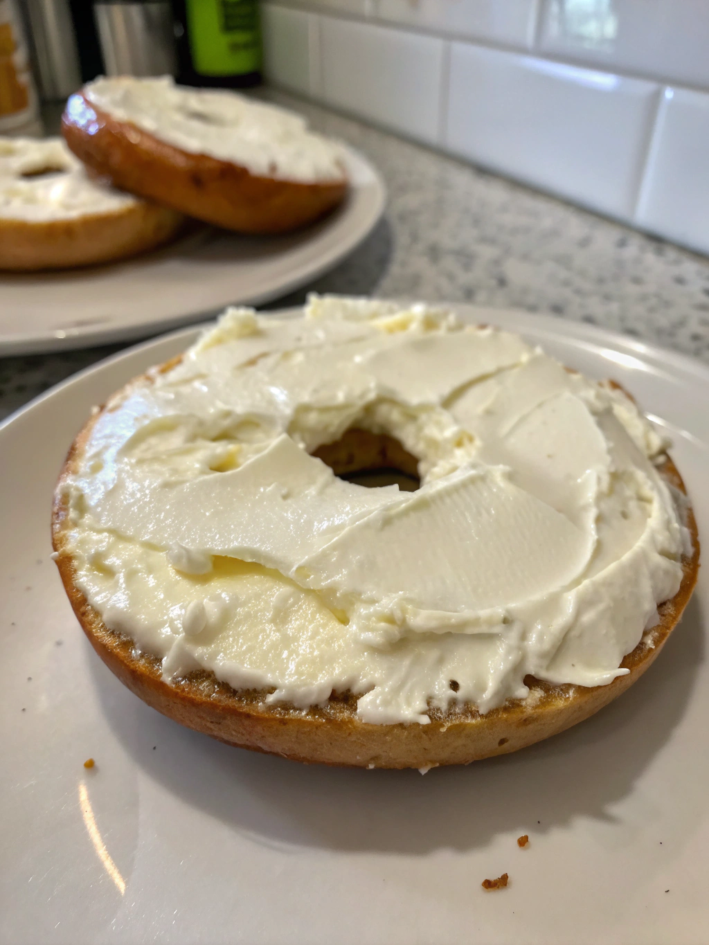 Bagel with Cream Cheese ingredients