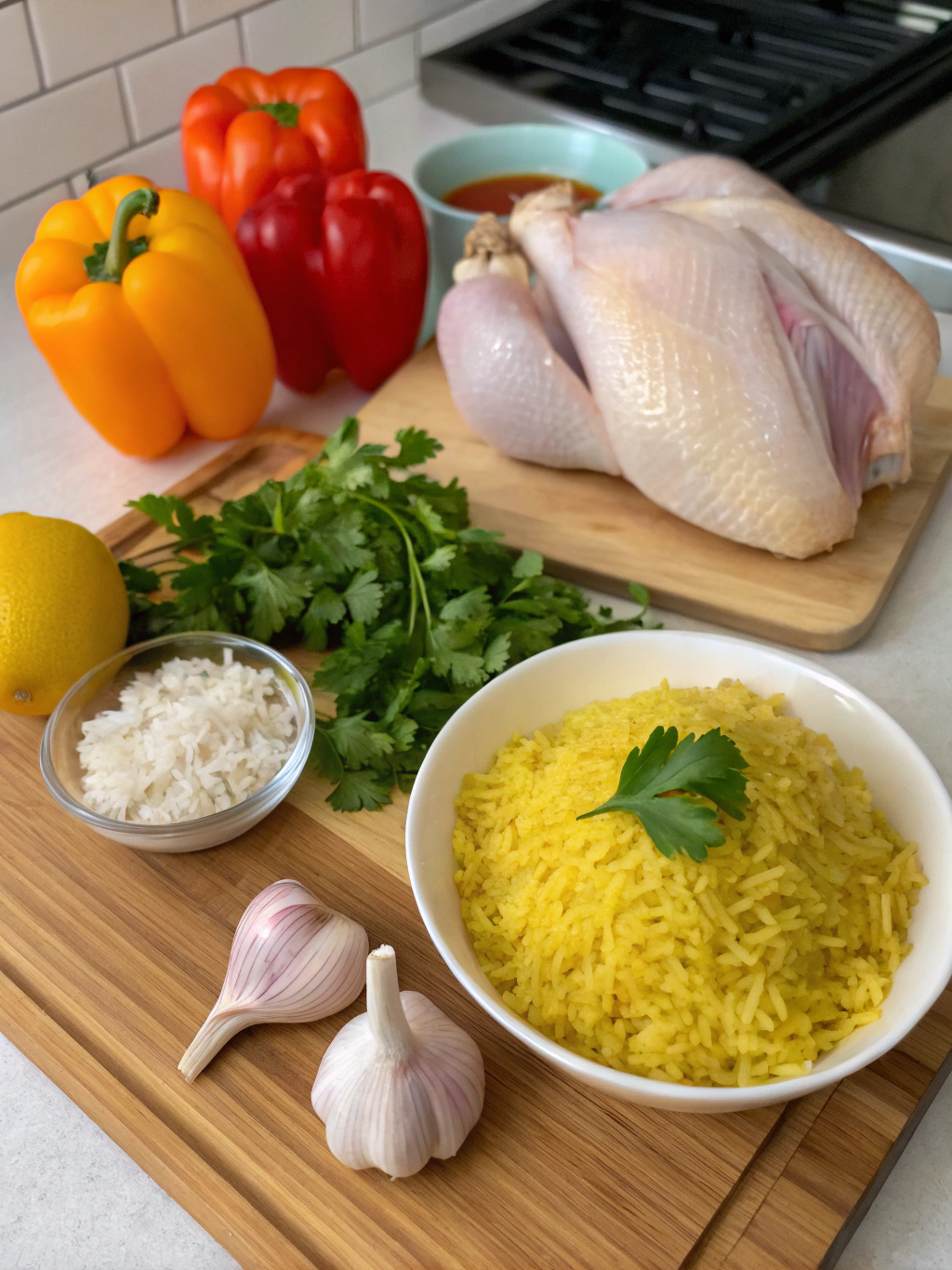 Chicken and Yellow Rice Recipe ingredients
