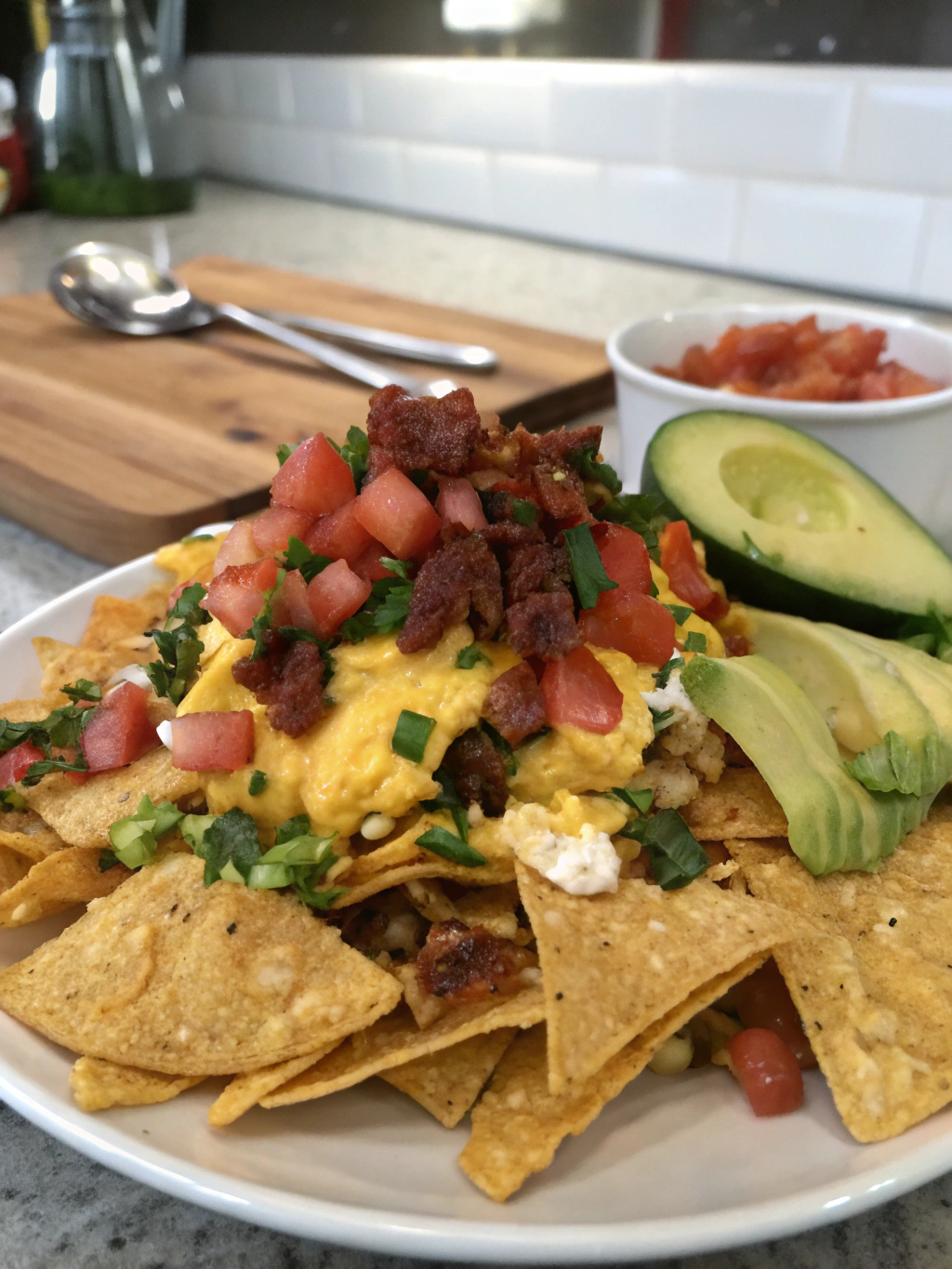 Breakfast Nachos ingredients