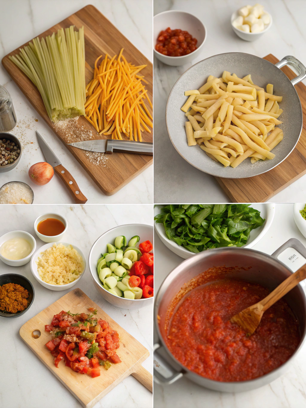 Turkish Pasta Recipe preparing steps