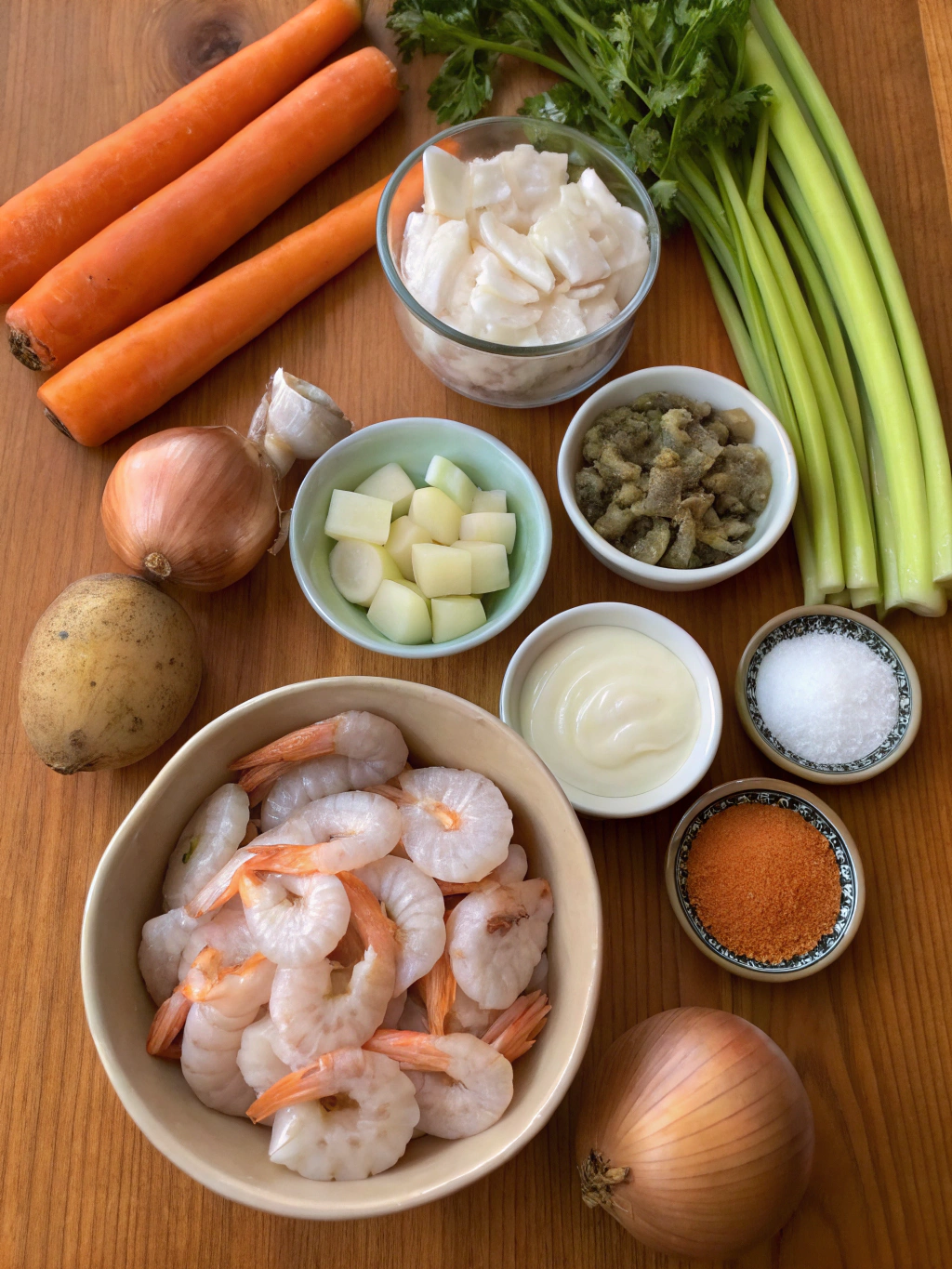 Shrimp Bisque Recipe ingredients