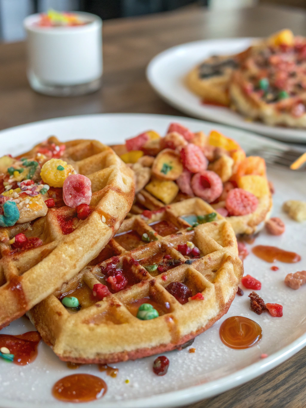 Fruity Pebbles Waffles