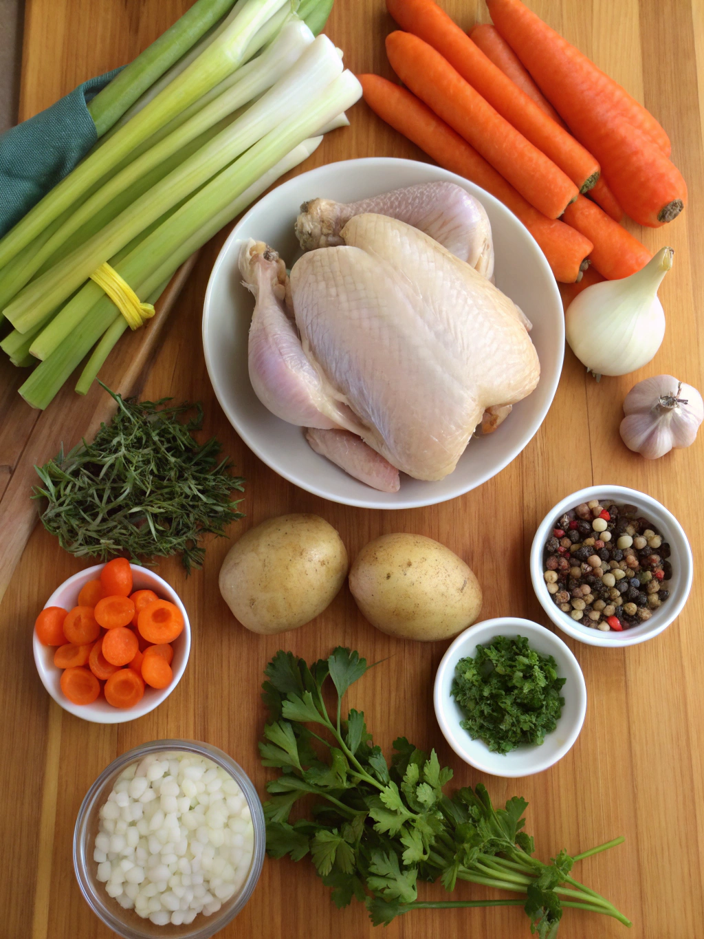 Chicken Vegetable Soup Recipe ingredients