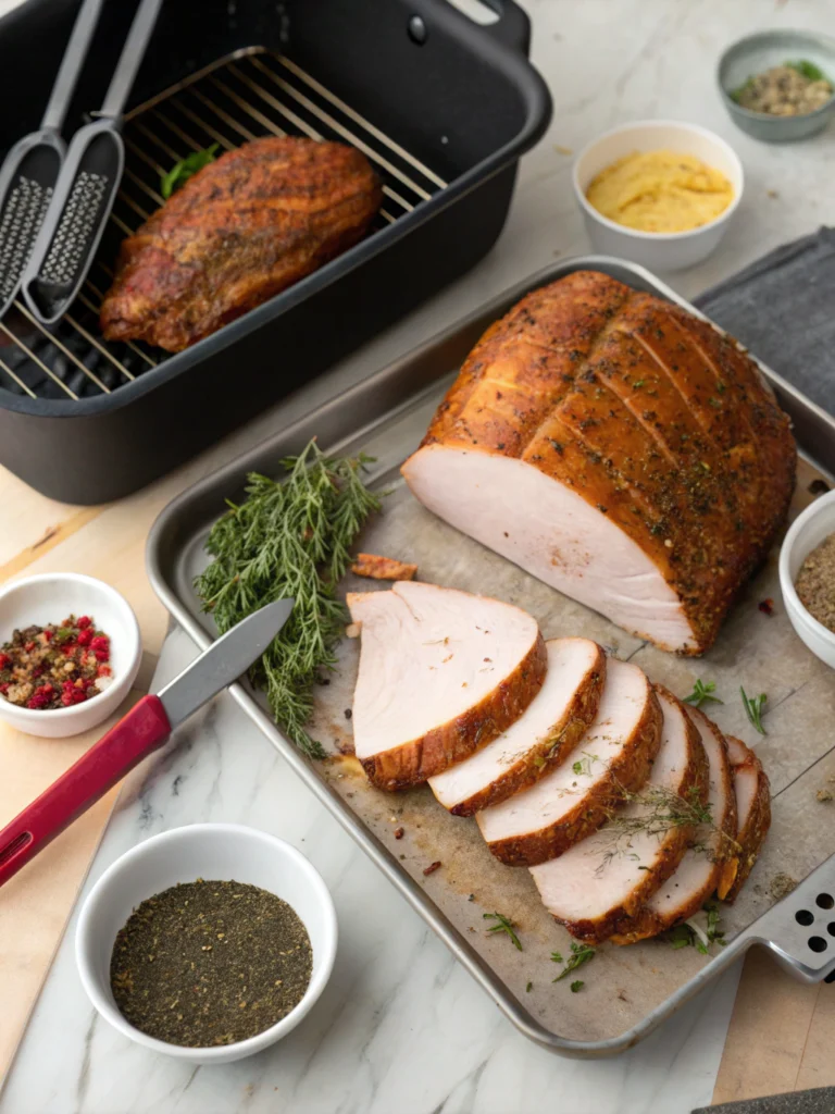 Smoked Turkey Breast Recipe preparing steps