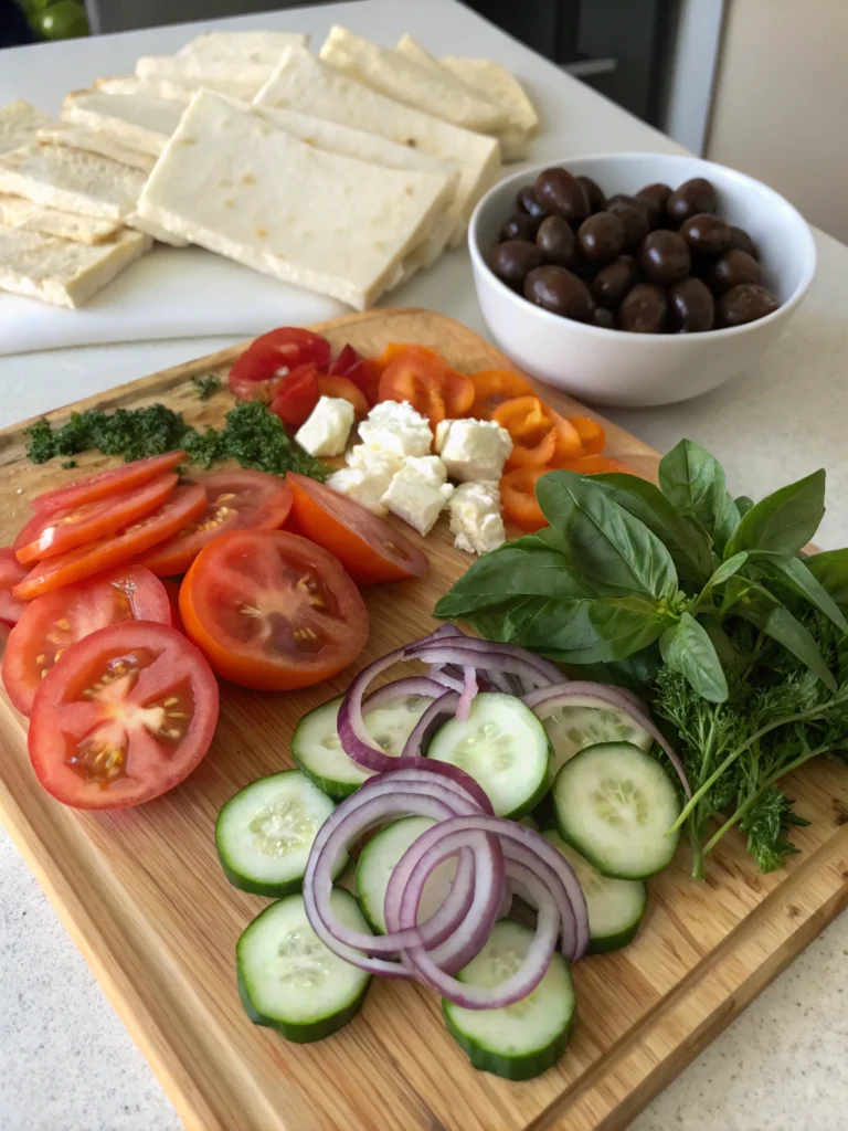 Breakfast Flatbread ingredients