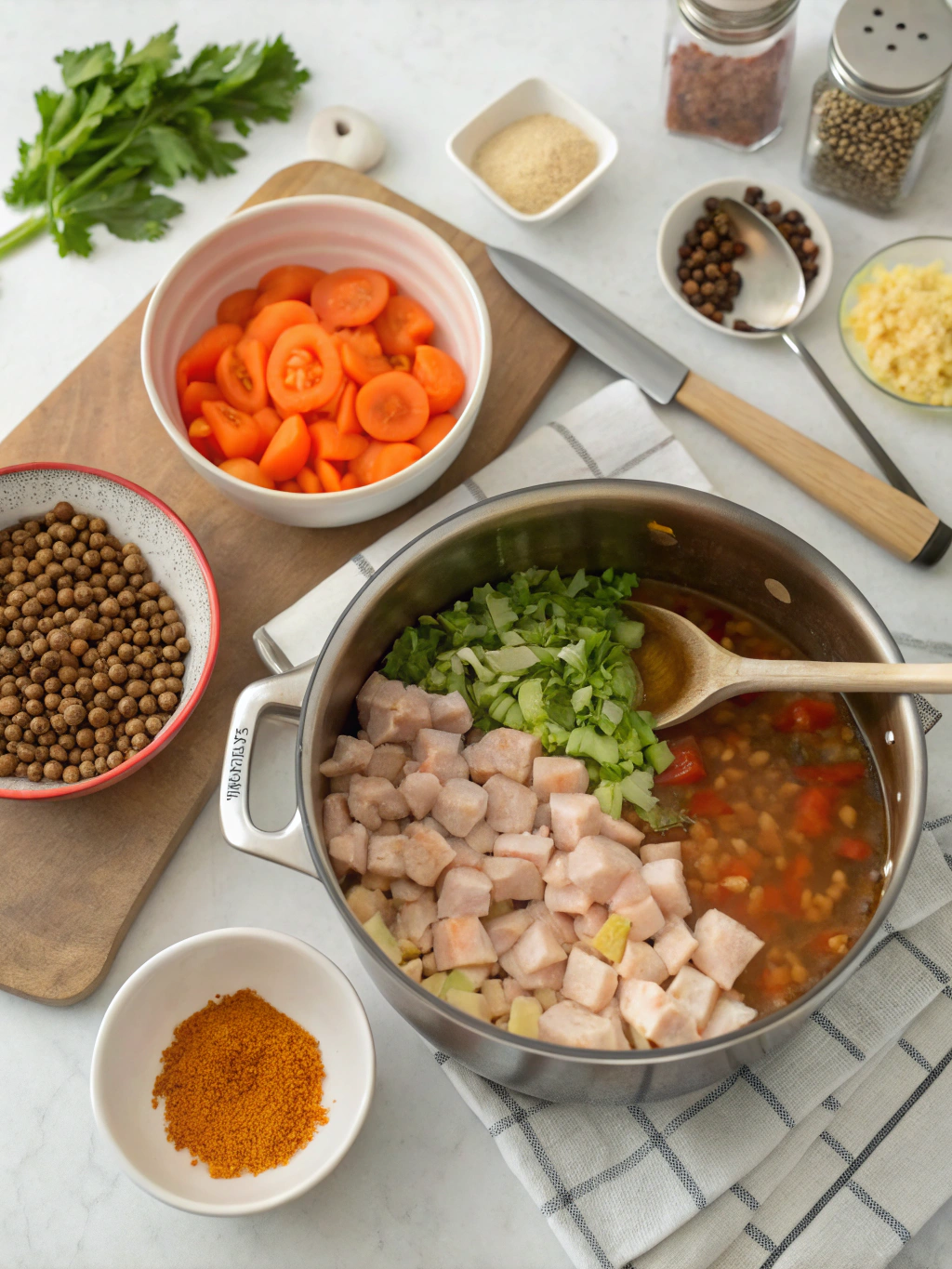 High Protein Soup Recipes preparing steps