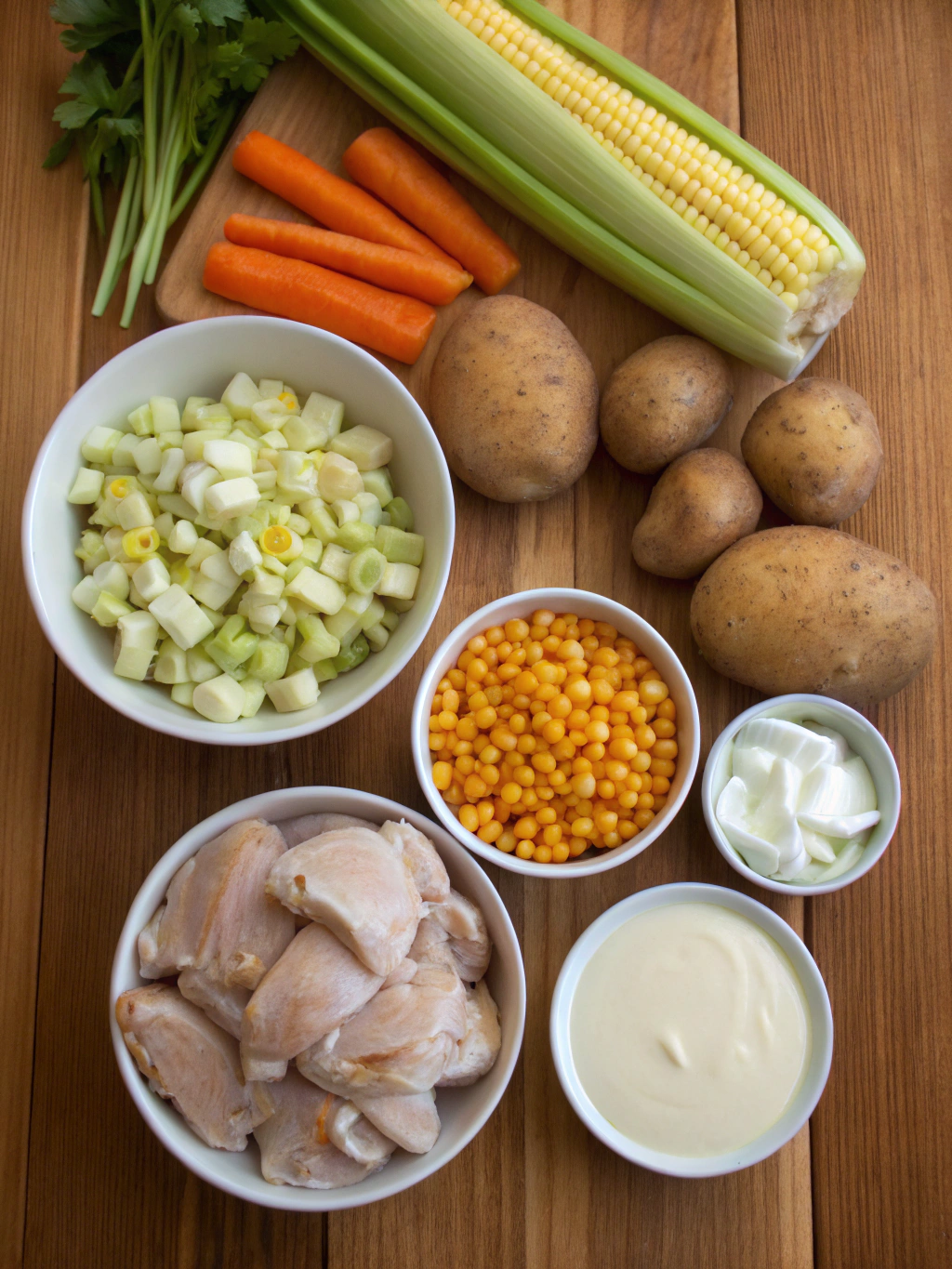 Chicken Corn Chowder Recipe ingredients